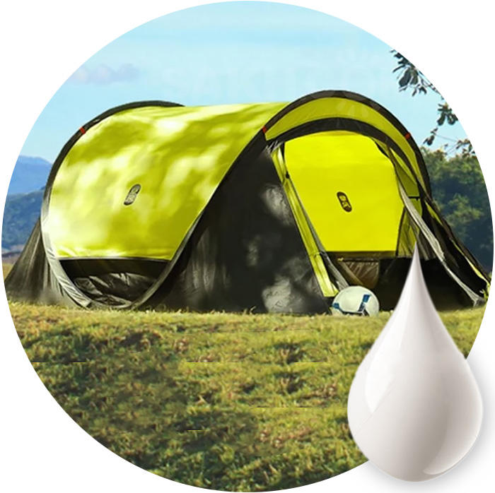 Le revêtement FR est-il appliqué sur la totalité de la tente ou uniquement sur des parties spécifiques ?